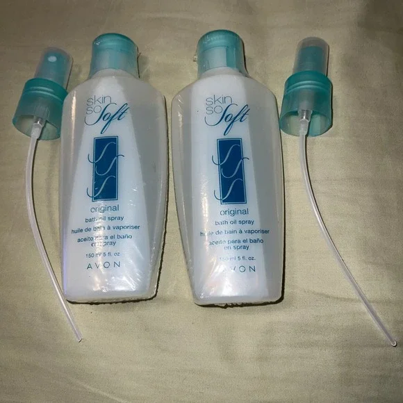 Avon Skin So Soft Original Bath Oil Spray 5 fl oz Lot of 2 Sealed with Pumps - Picture 1 of 3